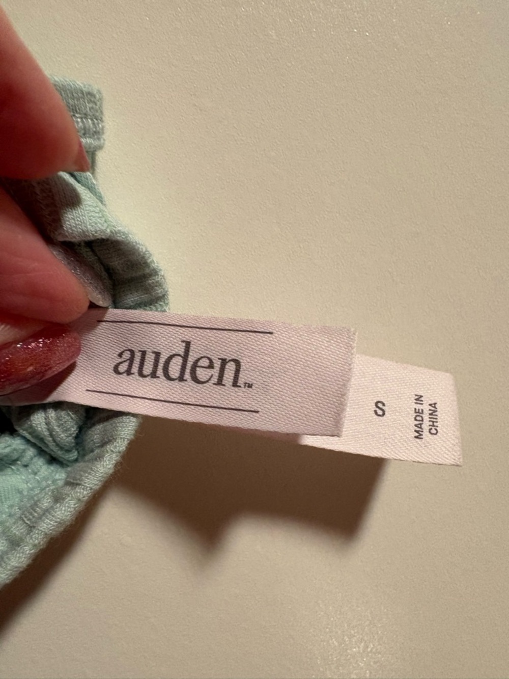 Auden Light Mint Ribbed Racerback Bralette - Picture 3 of 6